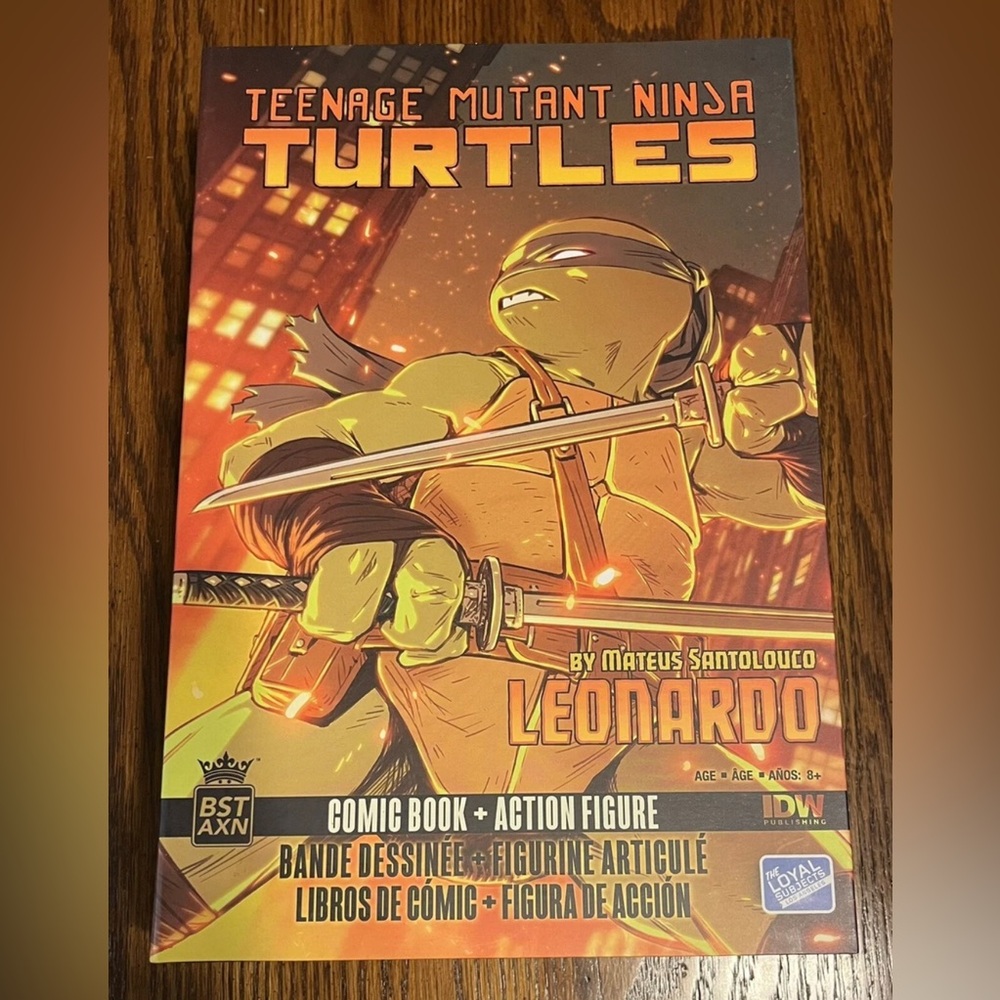 Teenage Mutant Ninja Turtles TMNT Leonardo BST AXN v2 IDW 5" Action Figure - NEW